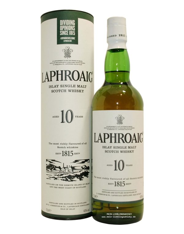 Laphroaig 10 Jahre Single Malt Whisky  40,0% vol. - 0,7 Liter