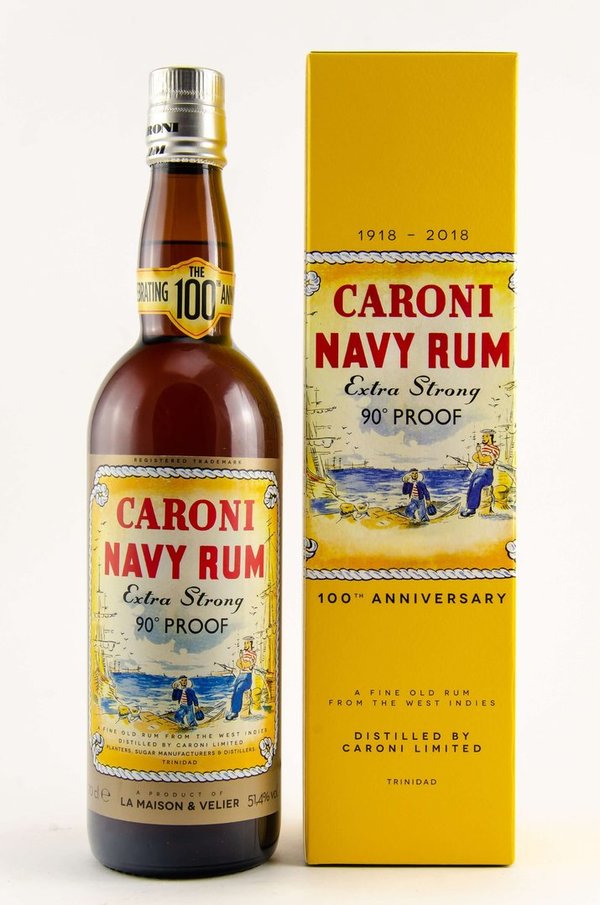 Caroni Navy Rum 18 y.o.100th Anniv. Bottling 51,4% vol. 0,7 Liter
