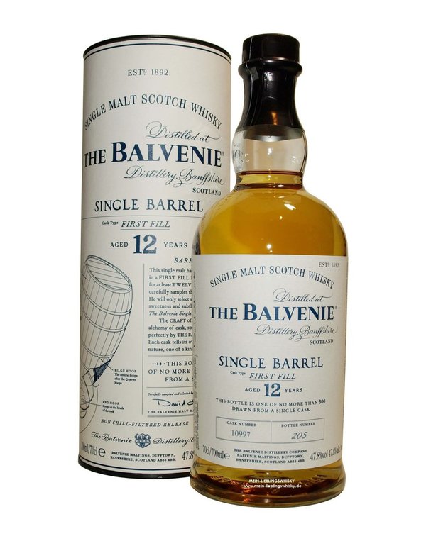 Balvenie 12 Jahre Single Barrel 47,8% vol. - 0,7 Liter