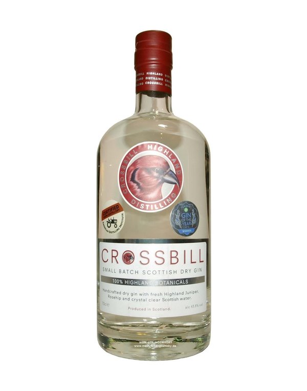 Crossbill Small Batch Highland Dry Gin 43,8% vol. - 0,7 Liter
