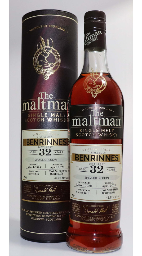 The Maltman Benrinnes 32 Jahre Single Malt 44,4% vol. 0,7 Liter