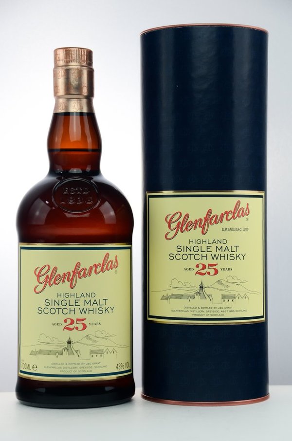 Glenfarclas 25 Jahre Single Malt Whisky 43,0% vol. - 0,7 Liter