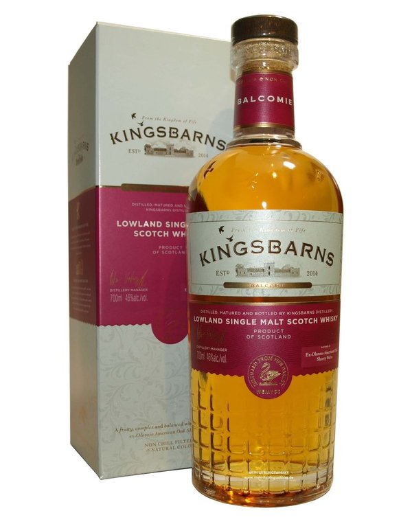 Kingsbarns Balcomie Single Malt Whisky - 46,0% vol. 0,7 Liter