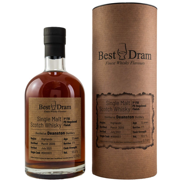 Best Dram Deanston 2009/2021- 53,2% vol. 0,7 Liter