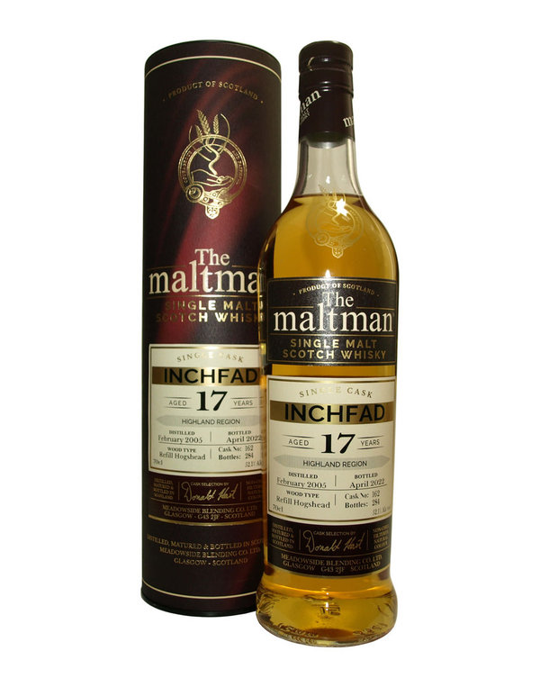 The Maltman Inchfad 17 Jahre Single Malt 52,1% vol. 0,7 Liter