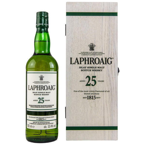 Laphroaig 25 Jahre Cask Strength Release 2022 - 53,4% vol. - 0,7 Liter