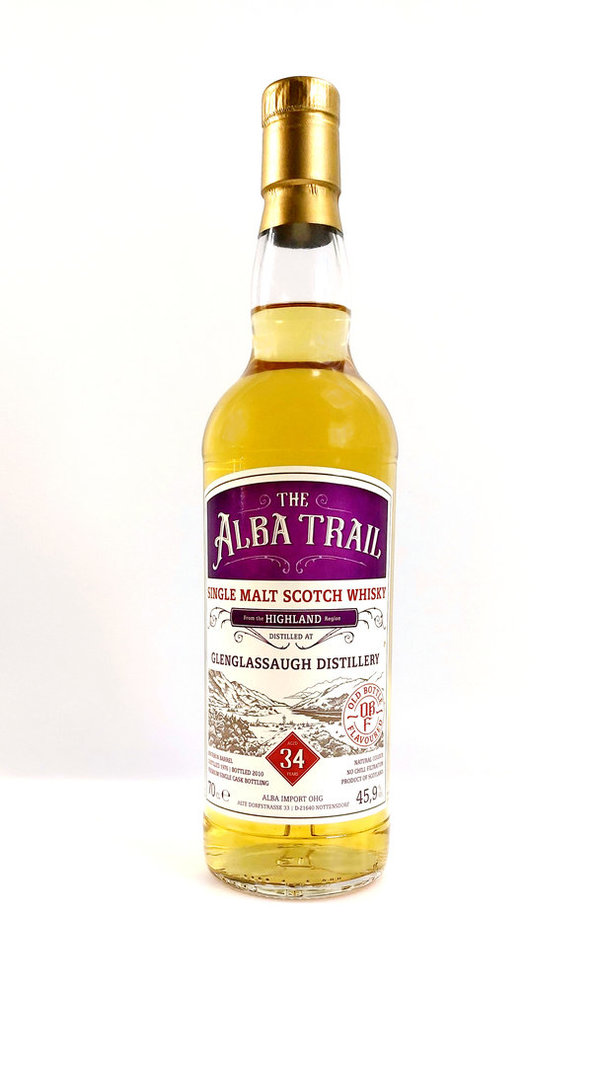 The Alba Trail Glenglassaugh 34 Jahre Single Malt 45,9% vol. 0,7 Liter