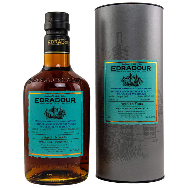 Edradour 16 years Côtes de Provence Cask 56,5% vol. - 0,7 liter