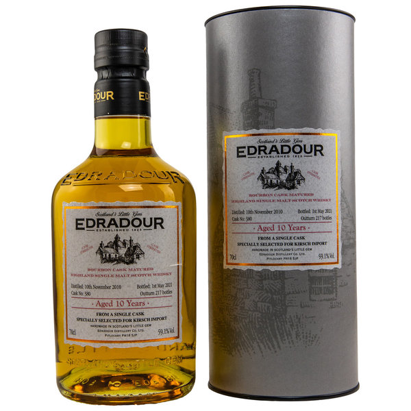 Edradour 10 Jahre Bourbon Cask 59,1% vol. - 0,7 Liter