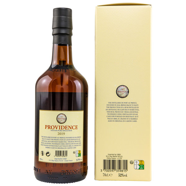 Providence 2019 Haitian Pure Single Rum 52,0% vol. 0,7 Liter